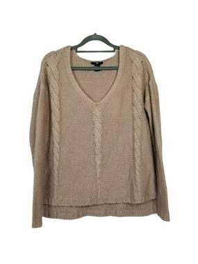 H&M chunky knit high low sweater sz medium